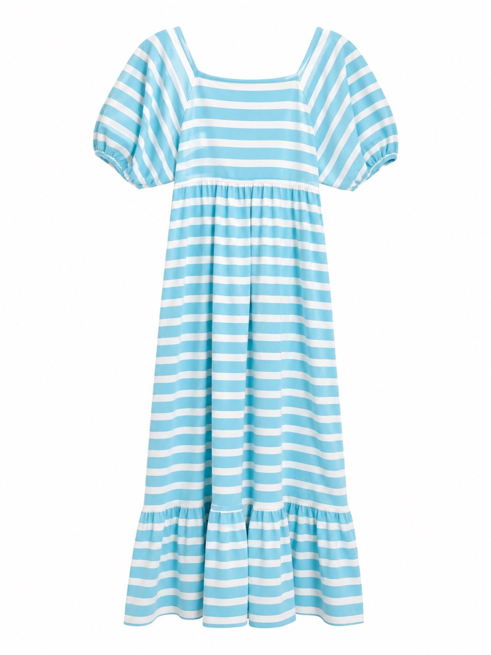 monica + andi Blue and White Striped adult Dress